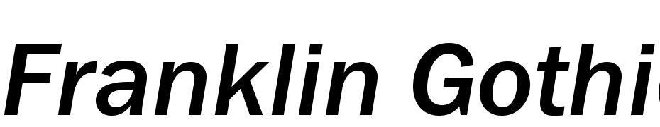 Franklin Gothic Medium C Italic Fuente Descargar Gratis